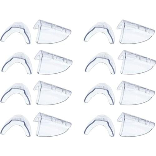 8 Pairs Safety Eye Glasses Side Shields, Slip on Clear Side Shield for Safety Glasses- Fits Most Eyeglasses(M-L)