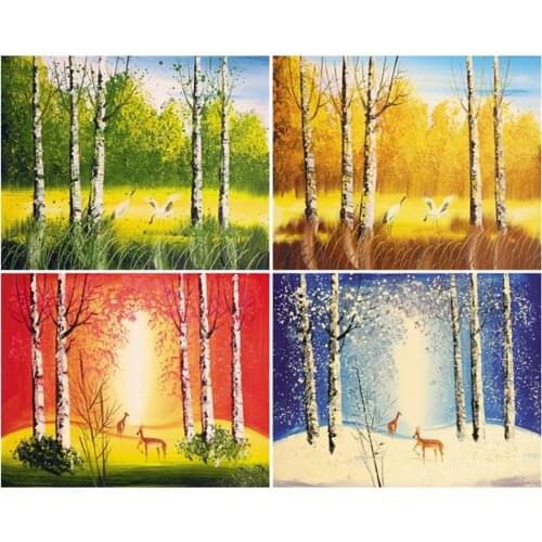 Canvas Size 5D Diy Diamond Painting Cross Stitch Kit Diamond Mosaic Embroidery " Landscape " Painting Square/Round Drill Gift