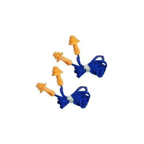 10pcs/Lot Soft Silicone Corded Reusable Ear Plugs 3M Anti 25dB Noise Washable Noise Defense Hearing Protection Earplugs