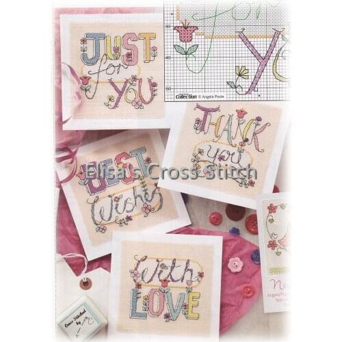 CD228 16ct DIY Greeting Card Art Popular Full Set CrossStitch Greeting Card Birthday Christmas Gift Best Love For You