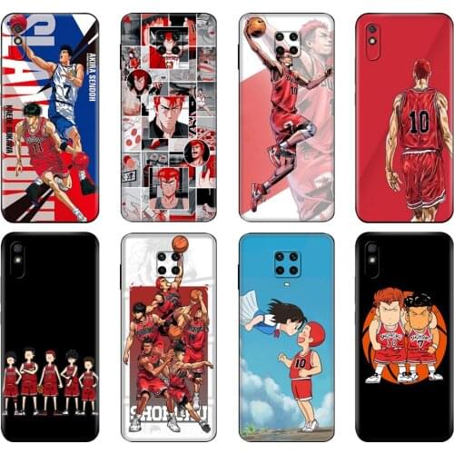 Black tpu Case For Xiaomi Redmi 7A 8 8A 9 9A 9C Case Redmi Note 8T 8 Pro T Note 9 9S 9 Pro Case slam dunk
