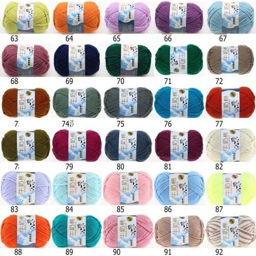 DIY Milk Sweet Soft Cotton Thick Yarn Baby Knitting Wool Yarn Fiber Velvet Yarn Hand Knitting Wool Crochet Yarn forSweater