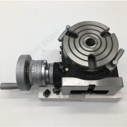100mm 110mm 4" Indexing Plate Rotary table vertical and horizontal HV4 For CNC Milling Drilling Grinding Machine