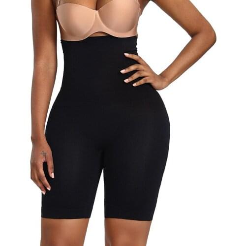 High Waist Butt Lifter Shapewear Tummy Control Long Leg Boxer Briefs Women Seamless Body Shaper Hip Enhancer Underwear Bodysuit