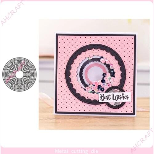 Pattern Border Frame Metal Cutting Dies for DIY Scrapbooking Photo Album Decorative Embossing PaperCard Crafts Die2021