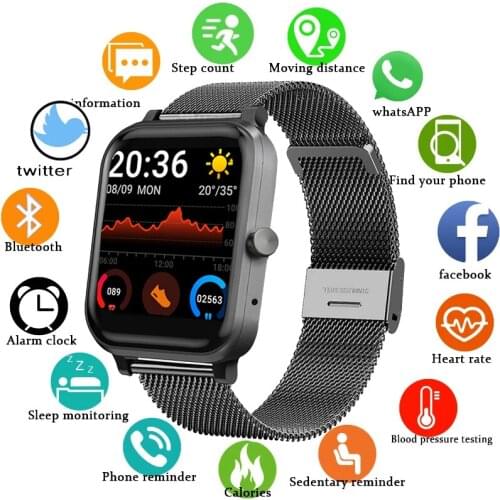 GEJIAN 2021 New Smart Watch Men Women Bluetooth Call Sports Heart Rate Fitness Smart Watch Mens For Xiaomi Huawei ios Phone +Box