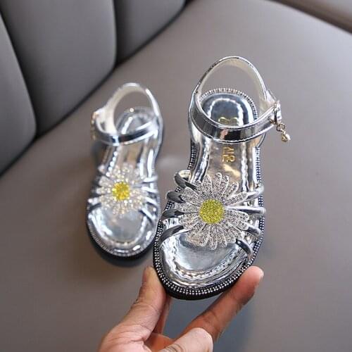 3-12 Year Old Fashion Flower Kids Sandals Flat Shoes Girl ChildrenS Beach Summer Shoes Sports Sandals 2021 Princess Footwear
