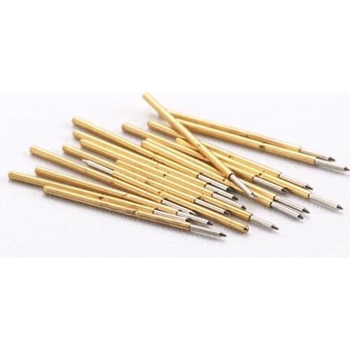 100 PCB/pack P50-B Pointed Test Probe Outer Diameter 0.68mm Length 16.35mm PCB Spring Test Pin