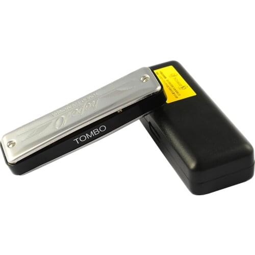 Tombo 6610 10 Holes Blues Harmonica Diatonica Harper C Key