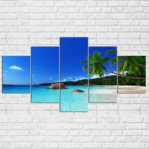 Tropical Island 5 PIECE CANVAS SET
