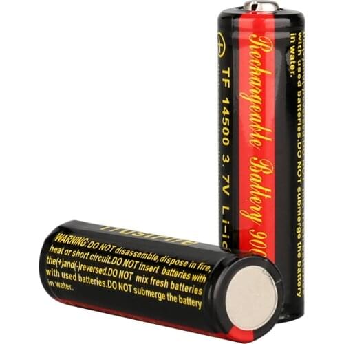 TrustFire 14500 900mAh 3.7V li-ion Rechargeable Batteries Protected AA Battery Lithium Cell for Led Flashlight Headlamps Toys