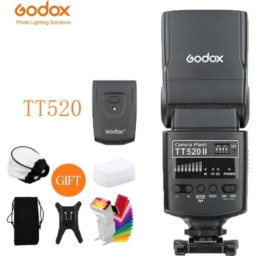 Godox TT520 II Flash TT520II with Build-in 433MHz Wireless Signal + Flash Trigger for Canon Nikon Pentax Olympus DSLR Cameras