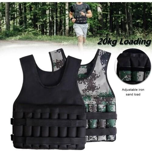 Training Vest Soft And Comfortable Training Waistcoat Dropshipping Upgrade 20kg Loading Weighted Vest Adjustable Fitness Weight