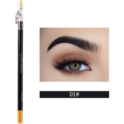 1PCS Waterproof Eyebrow Eye Liner Long Excellence Eyebrow Eye Liner Pencil Brown or Black With Sharpener Lid Makeup Beauty Tools