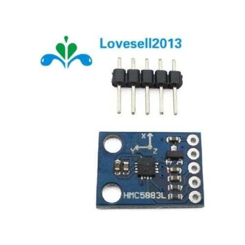 10PCS IIC/I2C GY-273 HMC5883L 3-Axis Compass Magnetometer Sensor Board Module For Arduino 3-5V Power