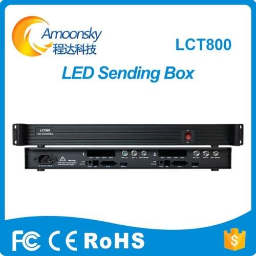 2018 Special Offer Led Video Screen LCT800 Sender Box Support 2 Nova MSD600 Sending Card And Meanwell Power Supply Included