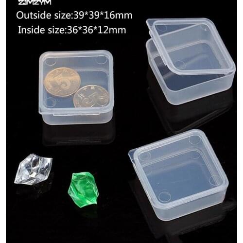3PC/set New rectangle Portable Jewelry Tool Box Container Ring Electronic Parts Screw Beads Component Storage Box