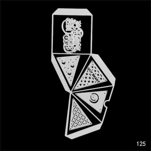 3D box Metal Cutting Dies Scrapbooking Embossing Dies DIY Decorative Cards Cutting Dies Cut Stencils