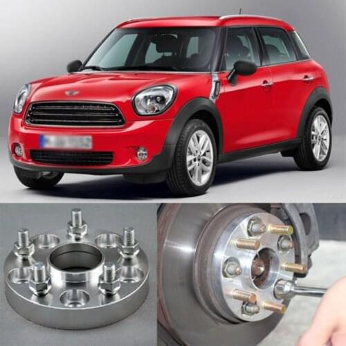 Teeze 4pcs New Billet 5 Lug 14*1.5 Studs Wheel Spacers Adapters For BMWMINI Countryman 2011-2016