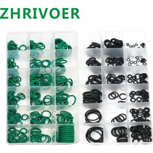 495PCS/pack 36 Sizes O ring Gaskets oil resistance Assortment O-ring Kit Black & Green Metric O ring Seals Watertightness Rubber