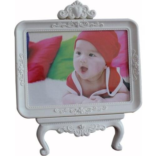7inch White Color PIcture Frames Photo Frame Plastic Desktop Ornaments Frames for Wedding Baby Photos Home Decor Creative Gift