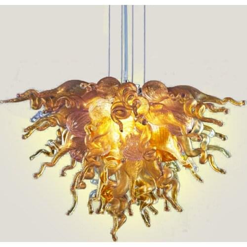 Free Shipping Chihuly Style Art Hand Blown Glass Chandelier Modern Crystal Hanging Glass Chain Chandelier Light Turkish Lamp