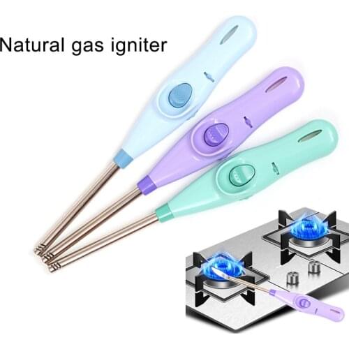 Long Kitchen Igniter Natural Gas Cigarette Candle Bonfire Barbecue Lighter Random Color