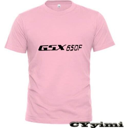 For SUZUKI GSX650F GSX650 T Shirt Men New LOGO T-shirt 100% Cotton Summer Short Sleeve Round Neck Tees Male