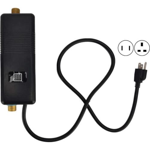 3000W Instant Electric Water Heater for Home Bathroom Kitchen Washroom Camping Black US/UK Plug