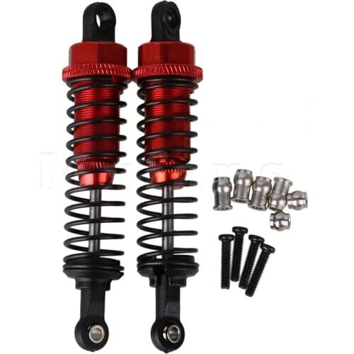 Mxfans Red 15mm Width Aluminum A285004 Shock Absorber for RC 1:16 Car Upgrade Parts Pack of 2