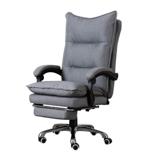 Boss chair leather computer chair home study chair office chair lazy reclining swivel chair