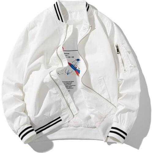 Pilot Jacket Men Women Solid Bomber Jacket Men Fashion Hooded Baseball Coat Autumn Winter Streetwear Windbreaker Couple Clothes