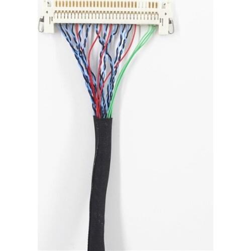 LVDS LCD Panel cable support D2500CC Mini-ITX motherboard with 30 pin fix connector 6/8 bit lcd screen