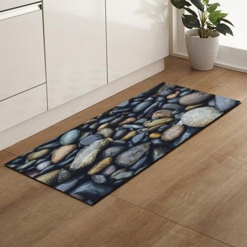 Small Stone Modern Absorbent Bath Mat Outdoor Carpet Carpet