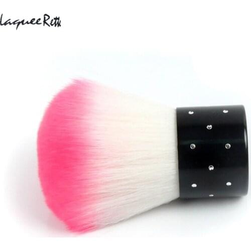 Fashion 1PCS Nail Brush Cleaner French Professional Mini Gel Nail Art Brush Portable Lovely Soft Dirt Dust Brushes For Nails