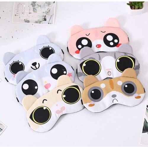 Cartoon Creative Sleep Shading And Sleeping Ice Dressing Eye Mask To Relieve Eye Fatigue