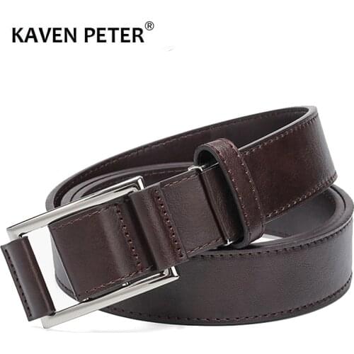Male Pu Leather Belt Without Holes Cowboy Jeans Fashion Men Faux Leather Belts Business Waist Strap Belts Accessories Wholesale