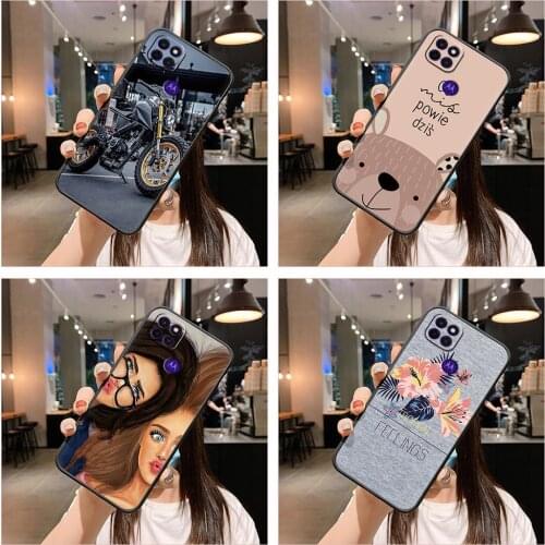 Soft Case Cute Phone Case For MOTO G9 Power New Arrival Gift For men Black Case Anti-knock For Man