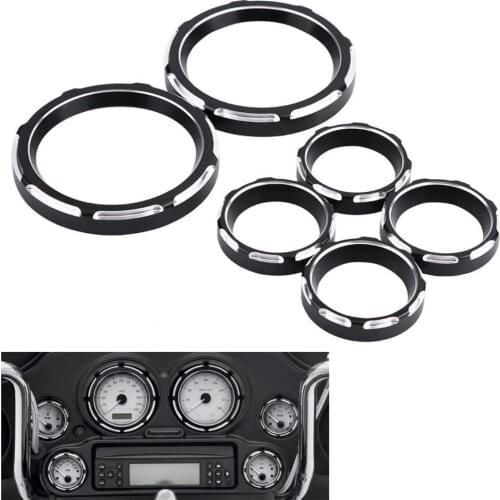 Motorcycle Instrument Board Gauge Bezel Cover Kit for Harley Electra Street Road Glide 1996-2013 Motorcycle Accessopries NEW