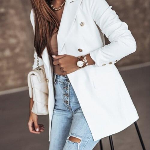 Женские двубортные пиджаки RANMO China At AliExpress