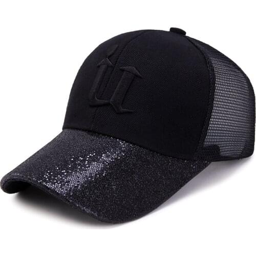 Adjustable Athletic Trucker Baseball Cap Breathable Mesh Back Hat Dad Hat Snap Cap Trendy Embroidery Baseball Cap Sun Visor Hats