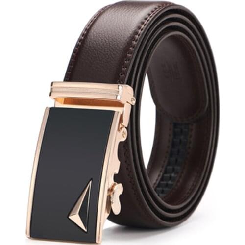 Belts Mens Belt Genuine Leather Classic Style Ceinture Top Quality Luxury Brand For Jeans Ratchet Reversible Buckle 2018 New