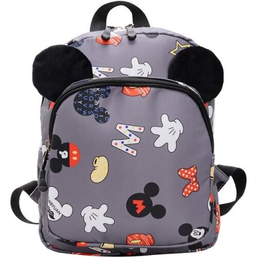 Disney minnie New Kindergarten Backpack Childrens Bag Baby Boy Girl Cartoon school bag 2-6 Shoulder Bag