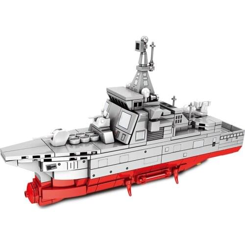 Military War Weapon Chinas Destroyer Ship Model Bricks Building Blocks Toys for Children Boys Kids Gifts 372Pcs