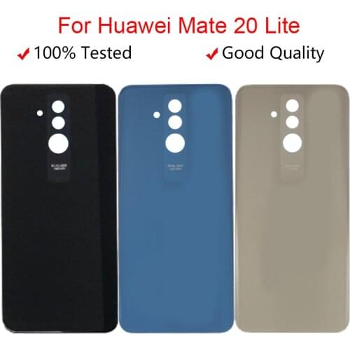 Back Glass Cover For 6.3" Huawei Mate 20 Lite Battery Cover Door Rear Housing Panel Case For Huawei Mate 20 Lite Battery Cover