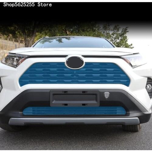 Front Bumper Grille Modification Protector Bumper Mesh Cover Decoration For Toyota RAV4 RAV-4 2020 2019 2021 Accesseries