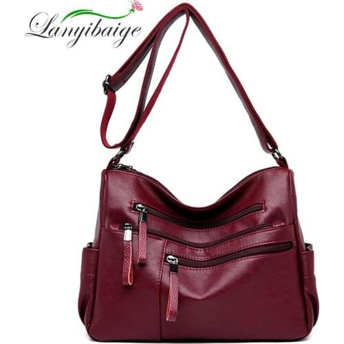 Women high quality Double zip pocket luxury handbags Shoulder bags for women 2019 women bags designer bolso mujer sac main femme