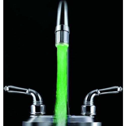 1Pcs Of Color Led Tap Single Colors Water Stream Faucet Suitable For Kitchen And Novelty Luminous Faucet Nozzle Head Bathroom