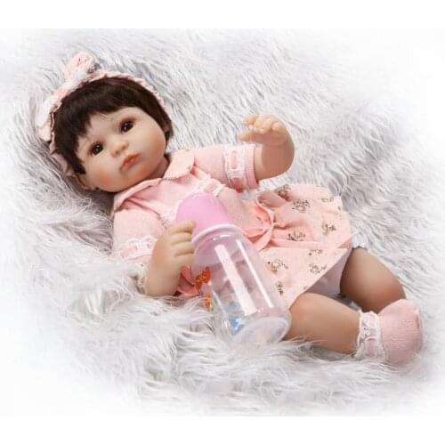40cm Cotton Body Reborn Baby Doll Soft Real Gentle Touch Doll Bebe Toy Best Toys and Gift for Children on Birthday and Christmas