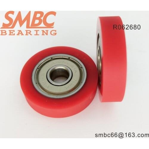 5pcs [PU062685] Polyurethane enviromental protection PU Rubber Bearing 626ZZ sorting machine sliding roller pulley